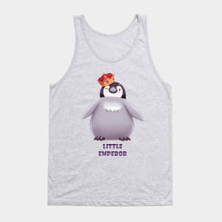 Emperor Penguin Chick 1 (Words) Tank Top